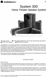 AudioSource SW 300 Instrukcja obsługi