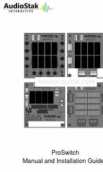 AudioStak ProSwitch PRSW-MONO-PCB Manual e manual de instalação