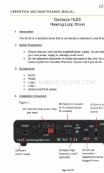 Contacta HLD3 운영 및 유지보수 매뉴얼