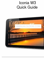 Acer Iconia W3 Quick Manual