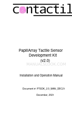 contactile PapillArray Tactile Sensor Development Kit v2.0 Manual de instalação e operação