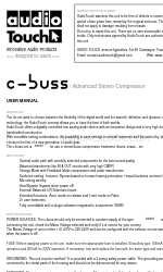 AudioTouch c-buss Посібник користувача