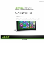 Acer ICONIA W510-1620 Buyer's Manual