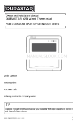 DURASTAR 12B オーナーズ＆インストレーション・マニュアル