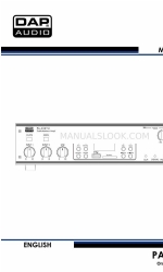 DAPAudio PA-303TU Руководство