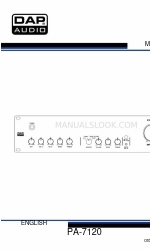 DAPAudio PA-7120 Manual