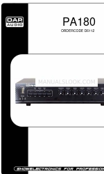 DAPAudio PA180 Manual