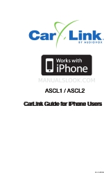 Audiovox CarLink ASCL1 Kullanıcı Kılavuzu