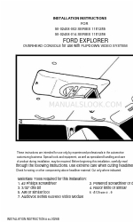 Audiovox 50-0245x-002 SERIES Installation Instructions