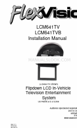 Audiovox FlexVision LCM641TV Instrukcja instalacji