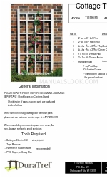 DuraTrel Cottage Trellis 11159M Instrucciones de montaje