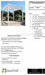 DuraTrel Princeworth Pergola 11302 Assembly Instructions Manual