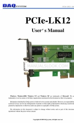 DAQ system PCIe-LK12 Руководство пользователя