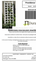 DuraTrel Providence Trellis 11177 Panduan Perakitan & Instruksi