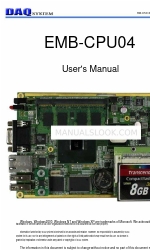 DAQ system EMB-CPU04 Manuel de l'utilisateur