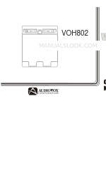 Audiovox VOH802 - VOH 802 - LCD Monitor Manual de instrucciones