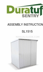 Duratuf Sentry Sheds SL1515 Manual de instrucciones de montaje