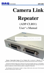 DAQ system ADP-CLR01 Manuale d'uso