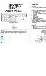 Audiovox Jensen CD3720 Manual do Proprietário