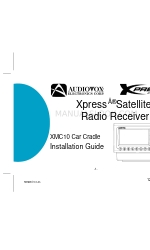 Audiovox XMC-10A - XM Satellite Radio Receiver Manuale di installazione