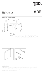 DURAVIT Brioso BR 7001 Instruções de montagem