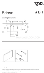 DURAVIT Brioso BR 7004 Instruções de montagem