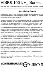 Contemporary Control Systems EISK8-100T/FT 설치 매뉴얼