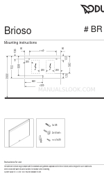 DURAVIT Brioso BR 7025 설치 지침