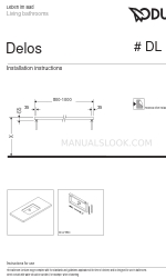 DURAVIT Delos DL 030C Handleiding voor installatie-instructies