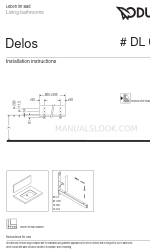 DURAVIT Delos DL 050C Panduan Petunjuk Instalasi