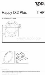 DURAVIT Happy D.2 Plus HP 7481 Instruções de montagem