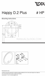 DURAVIT Happy D.2 Plus HP 7486 Інструкція з монтажу