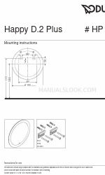 DURAVIT Happy D.2 Plus HP7480 G Instruções de montagem