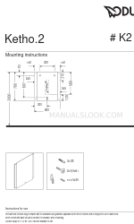DURAVIT Ketho.2 K2 7071 Istruzioni per il montaggio