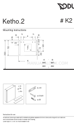 DURAVIT Ketho.2 K2 7135 取付方法