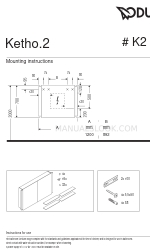 DURAVIT Ketho.2 K2 7138 Instruções de montagem