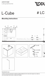 DURAVIT L-Cube LC 6245 Instrucciones de montaje