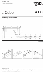 DURAVIT L-Cube LC 6255 Instruções de montagem