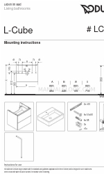 DURAVIT L-Cube LC 6274 Instruções de montagem