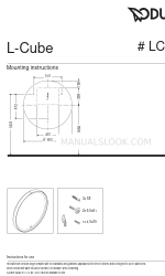 DURAVIT L-Cube LC 7376 Instrucciones de montaje