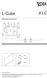 DURAVIT L-Cube LC 7382 Montageanleitung