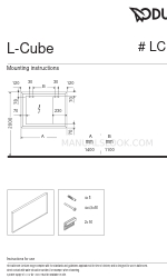 DURAVIT L-Cube LC 7384 Istruzioni per il montaggio