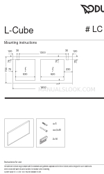 DURAVIT L-Cube LC 7385 Istruzioni per il montaggio