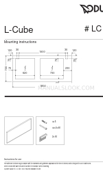 DURAVIT L-Cube LC 7386 Montageanleitung