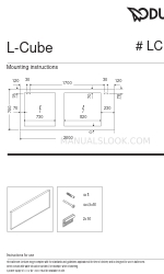 DURAVIT L-Cube LC 7387 Instrucciones de montaje