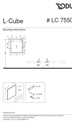 DURAVIT L-Cube LC 7550 L Instructions de montage