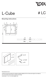 DURAVIT L-Cube LC 7551 Instrucciones de montaje