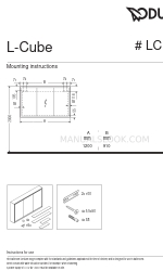 DURAVIT L-Cube LC 7553 Montageanleitung