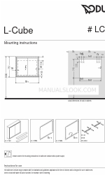 DURAVIT L-Cube LC 7651 Istruzioni per il montaggio