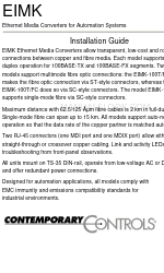 Contemporary Controls EIMK-100T/FC Panduan Instalasi